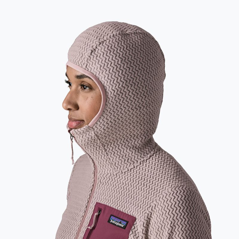 Women's fleece sweatshirt Patagonia R1 Air Full-Zip Hoody stingray mauve 4