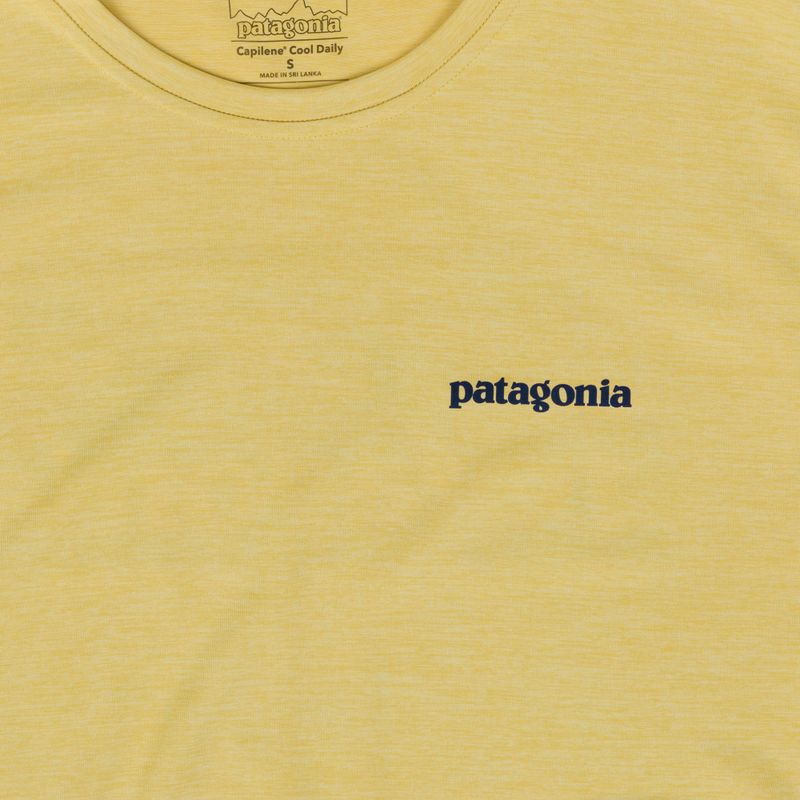 Men's T-shirt Patagonia Capilene Cool Daily Boardshort Logo limestone yellow - light limestone yellow x-dye 3