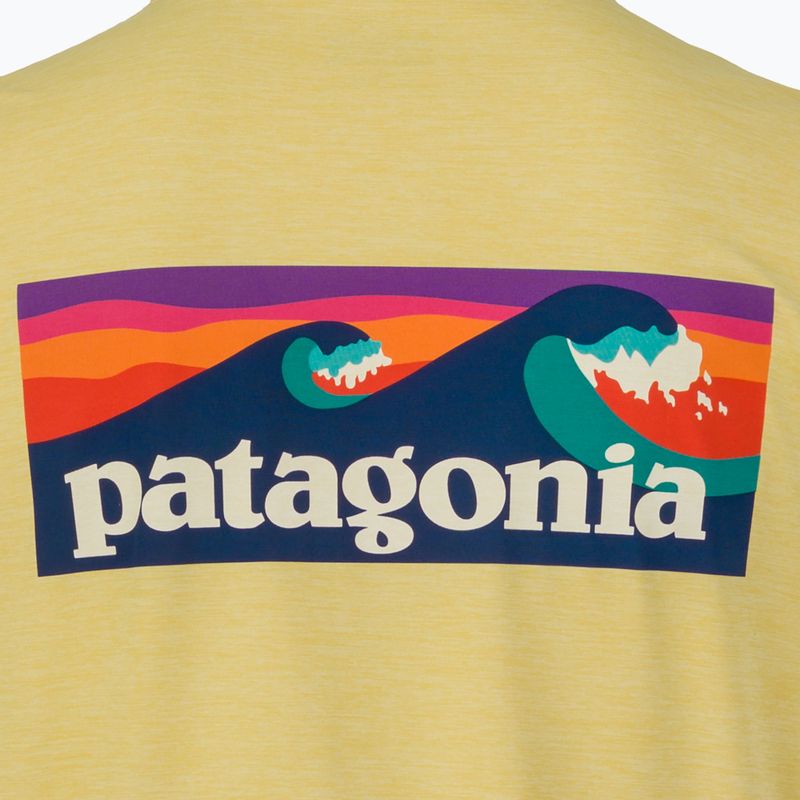 Men's T-shirt Patagonia Capilene Cool Daily Boardshort Logo limestone yellow - light limestone yellow x-dye 5