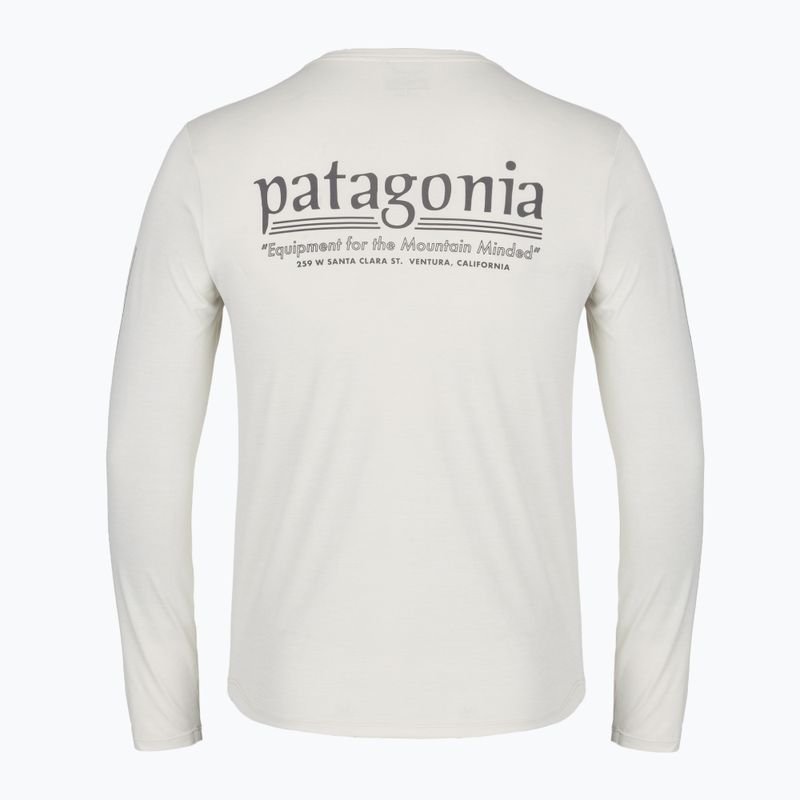 Men's long-sleeve trekking shirt Patagonia Cap Cool Daily Hut Tripper LS dyno white 2