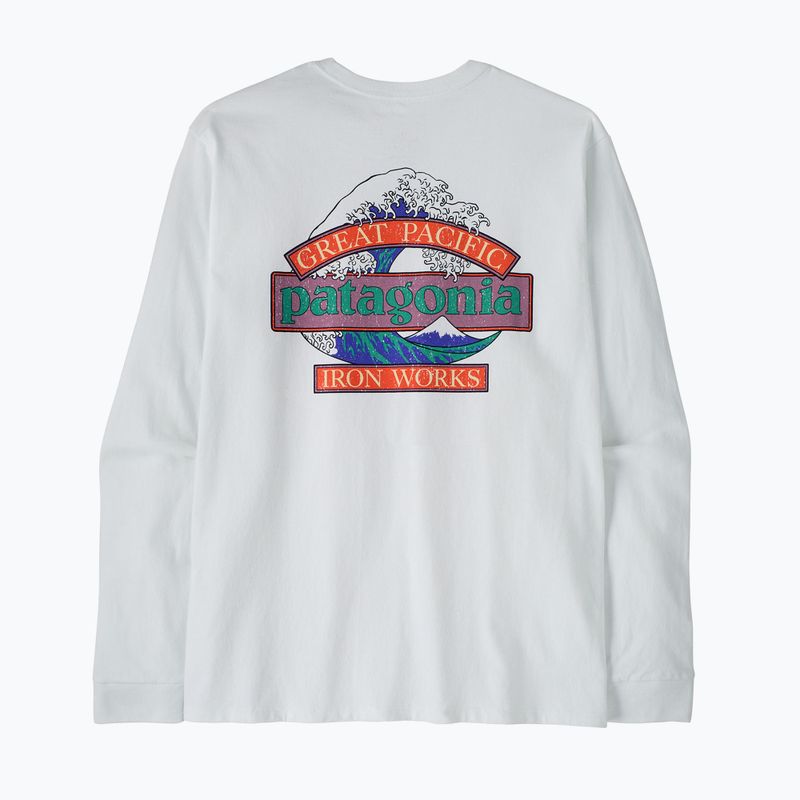 Men's longsleeve Patagonia Great Waves Responsibili-Tee LS fiber white 2