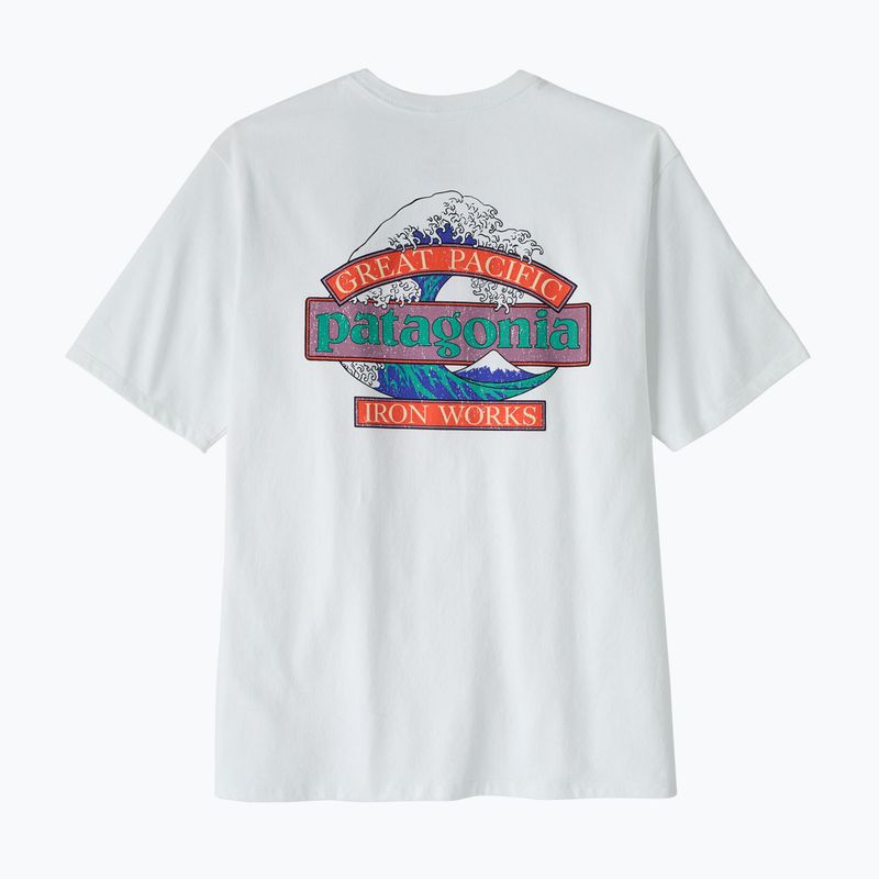 Men's T-shirt Patagonia Great Waves Responsibili-Tee fiber white 2