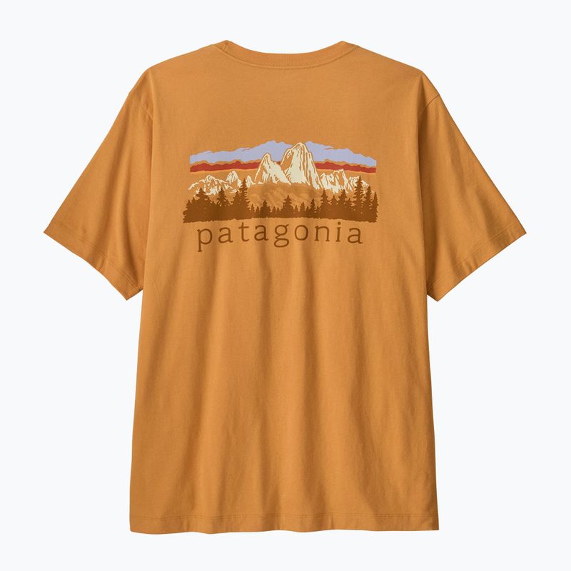 Men's T-shirt Patagonia Fitz Roy Foothills dried mango 2