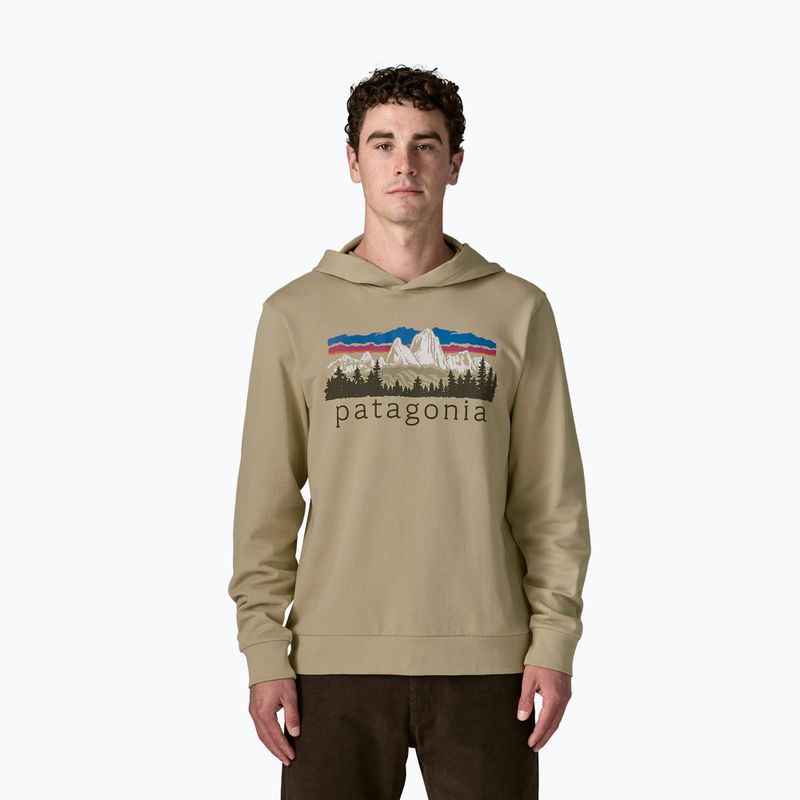 Men's trekking sweatshirt Patagonia Fitz Roy Foothills Daily Hoody weathered stone