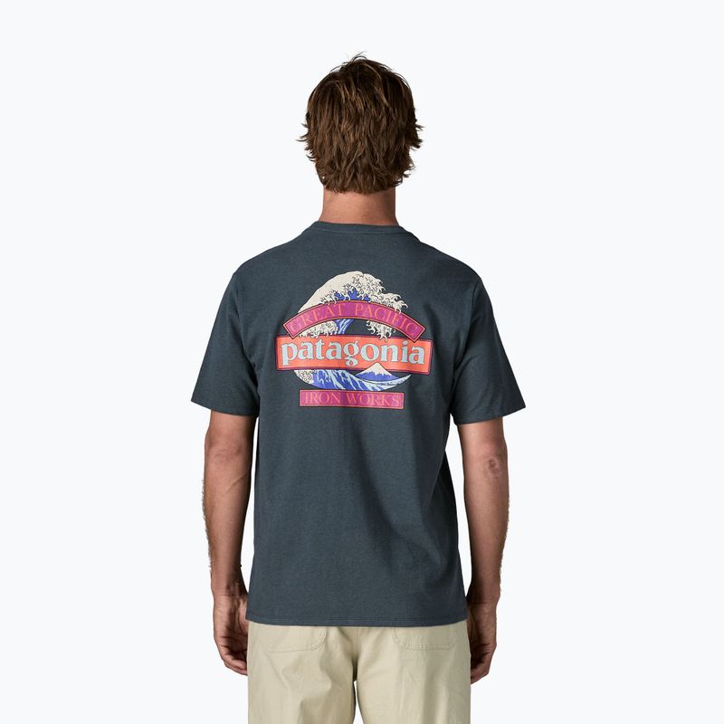 Men's T-shirt Patagonia Great Waves Responsibili-Tee summit blue 2