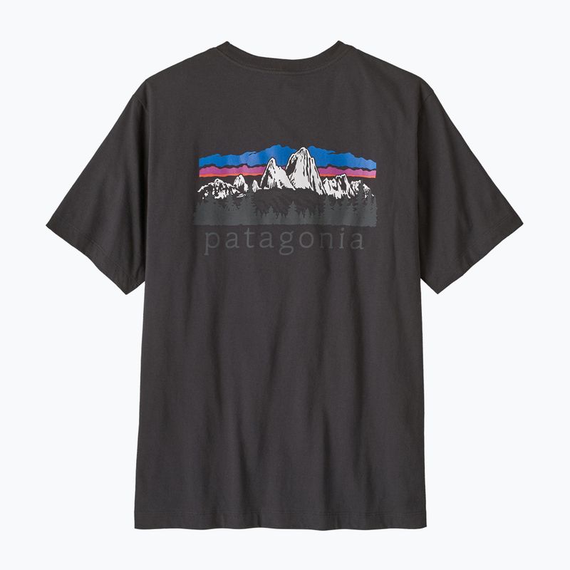 Men's T-shirt Patagonia Fitz Roy Foothills ink black 3