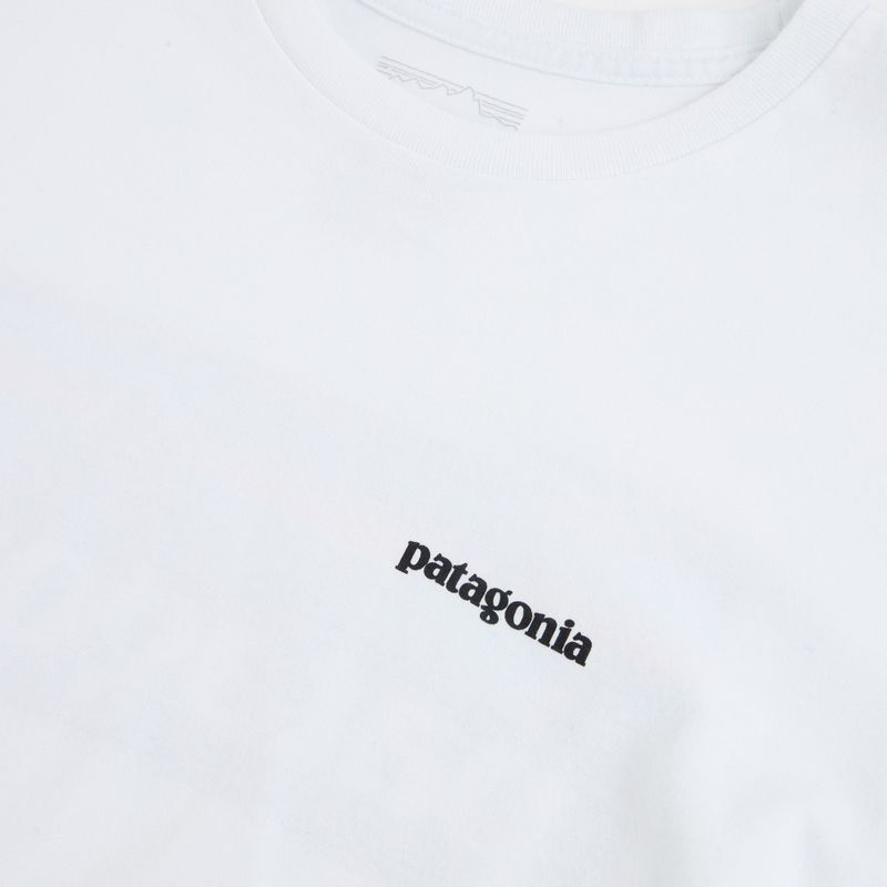 Men's longsleeve Patagonia P-6 Logo Responsibili fiber white 3