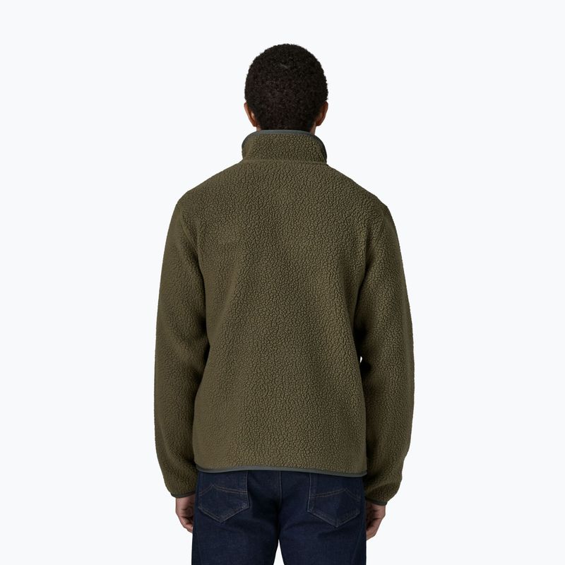 Men's fleece sweatshirt Patagonia Retro Pile basin green 2