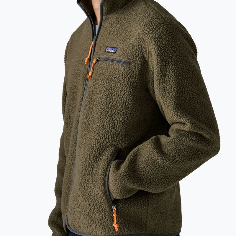Men's fleece sweatshirt Patagonia Retro Pile basin green 4
