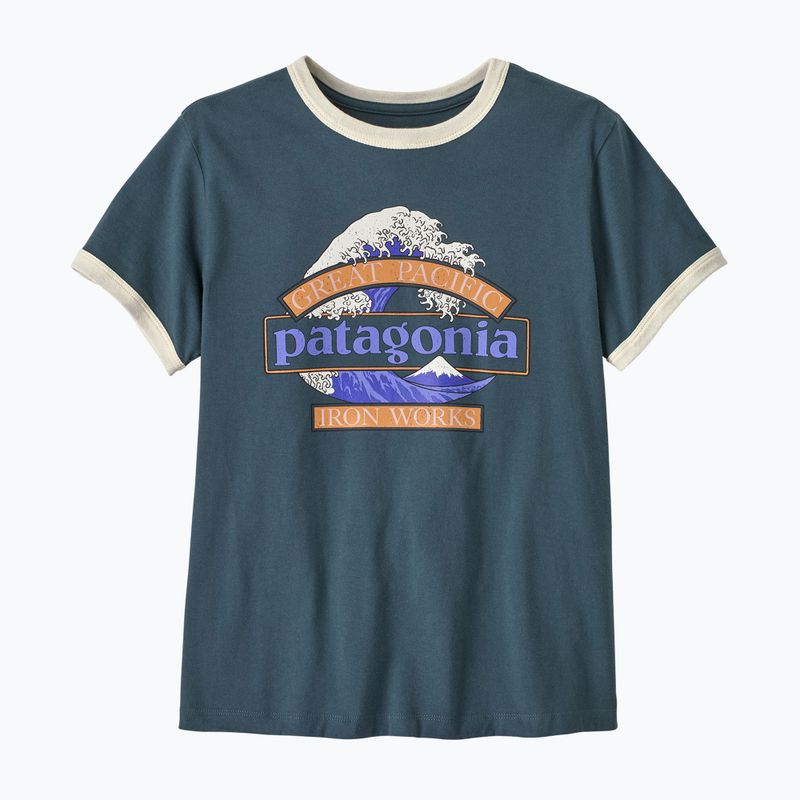 Women's T-shirt Patagonia Great Waves Ringer Tee summit blue 2
