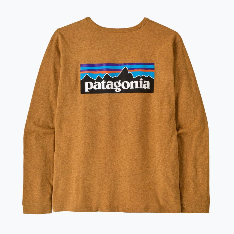 Women's longsleeve Patagonia P-6 Logo Responsibili-Tee LS dried mango 2