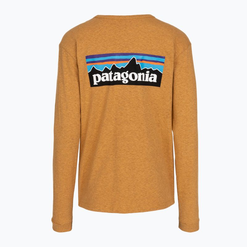 Women's longsleeve Patagonia P-6 Logo Responsibili-Tee LS dried mango 2