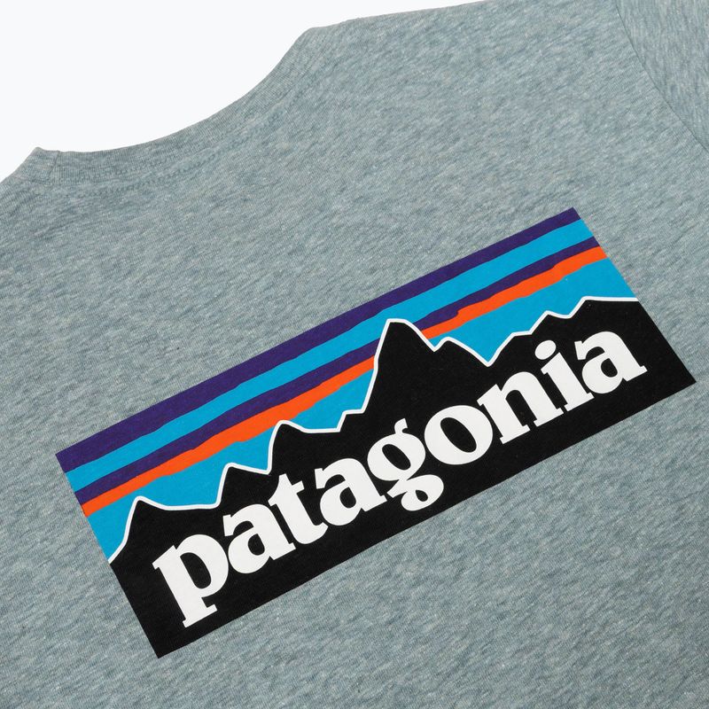 Women's T-shirt Patagonia P-6 Logo Responsibili-Tee blue sage 3