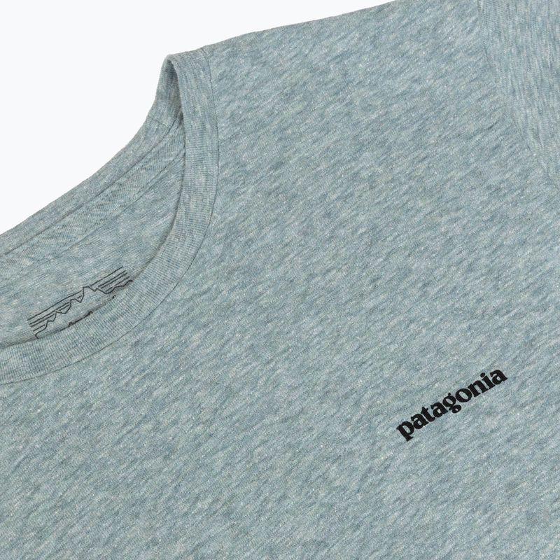 Women's T-shirt Patagonia P-6 Logo Responsibili-Tee blue sage 4