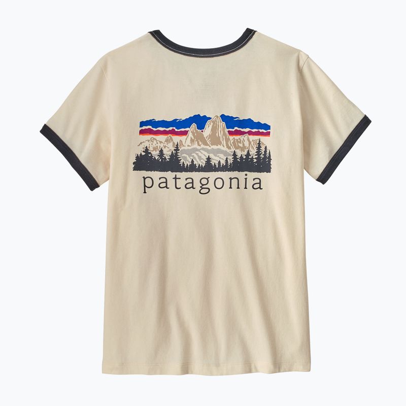 Women's T-shirt Patagonia Fitz Roy Foothills Ringer Tee undyed natural 2