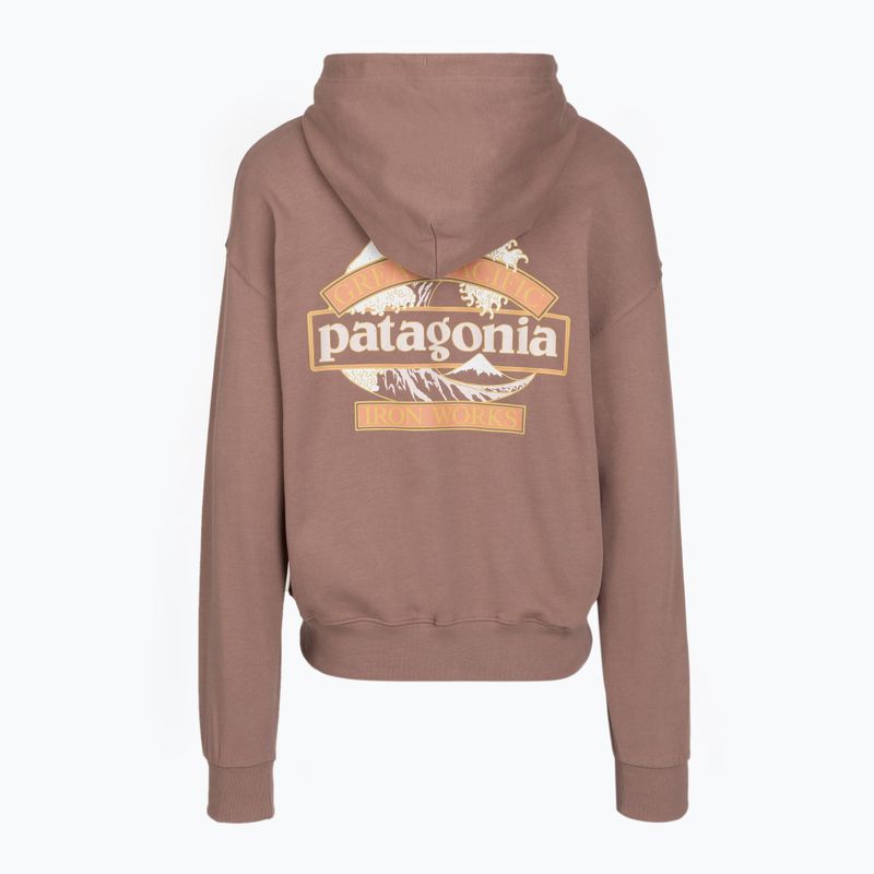Women's trekking sweatshirt Patagonia Great Waves Daily Hoody moonrise taupe 2