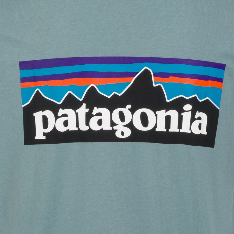 Men's T-shirt Patagonia P-6 Logo blue sage 4