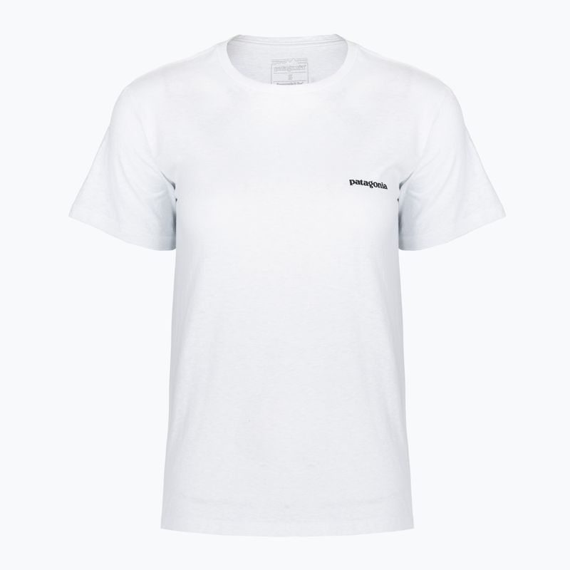 Women's T-shirt Patagonia P-6 Logo Responsibili-Tee fiber white
