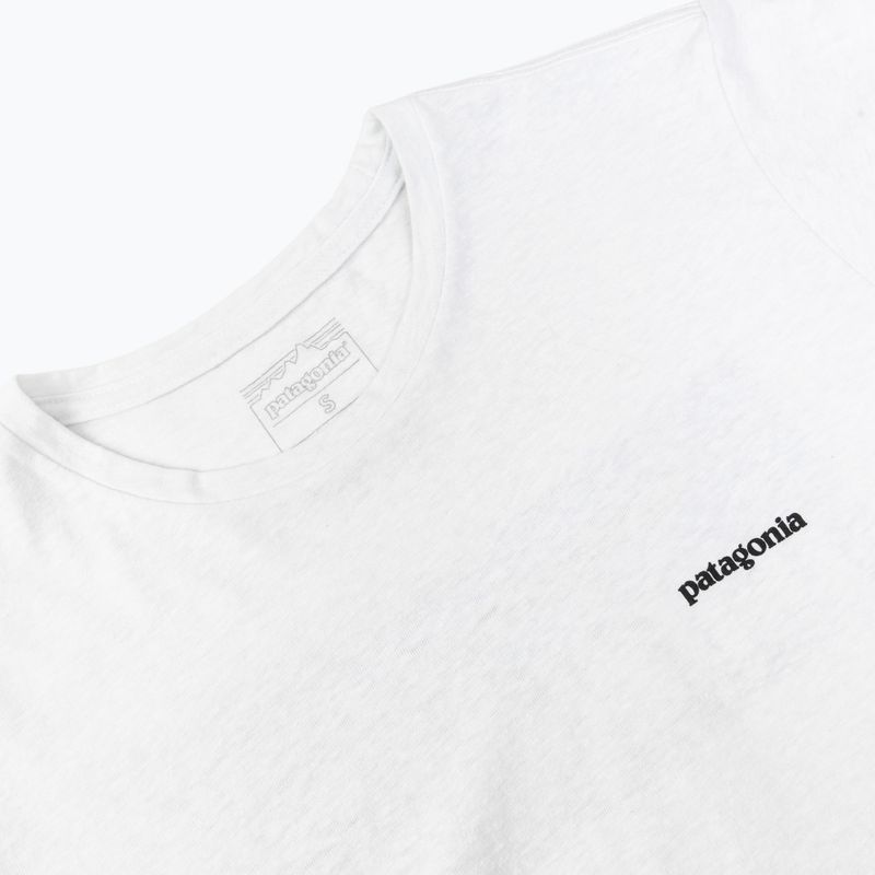 Women's T-shirt Patagonia P-6 Logo Responsibili-Tee fiber white 3
