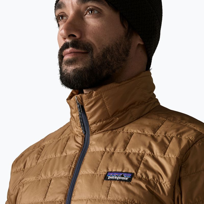 Men's insulated jacket Patagonia Nano Puff deer brown 5