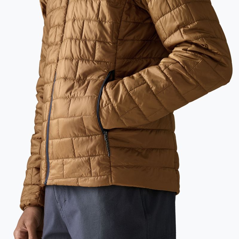 Men's insulated jacket Patagonia Nano Puff Hoody deer brown 6