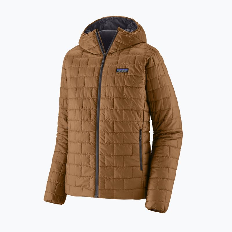 Men's insulated jacket Patagonia Nano Puff Hoody deer brown 10