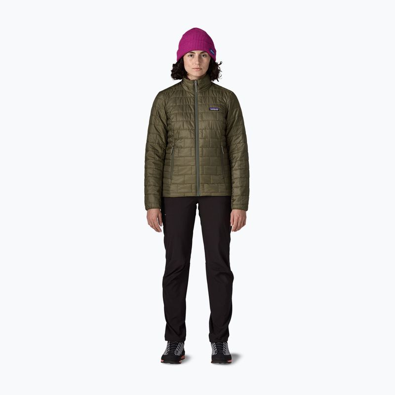 Women's insulated jacket Patagonia Nano Puff basin green 2