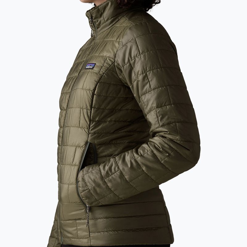 Women's insulated jacket Patagonia Nano Puff basin green 6