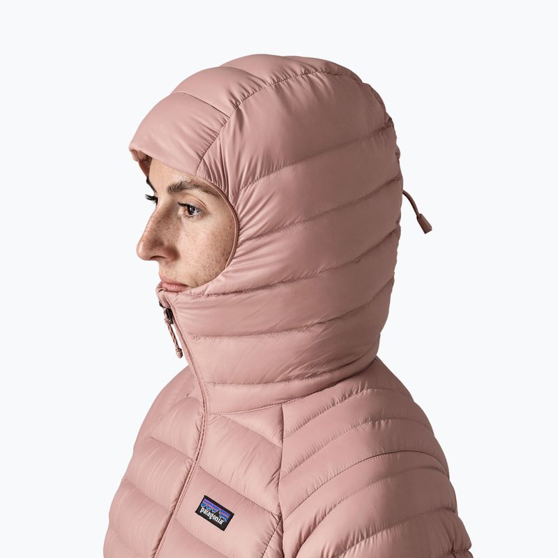 Women's down jacket Patagonia Down Sweater Hoody moonrise taupe 6
