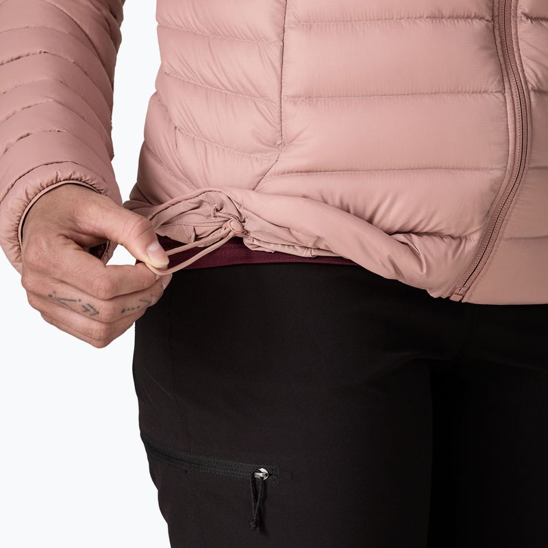Women's down jacket Patagonia Down Sweater Hoody moonrise taupe 8