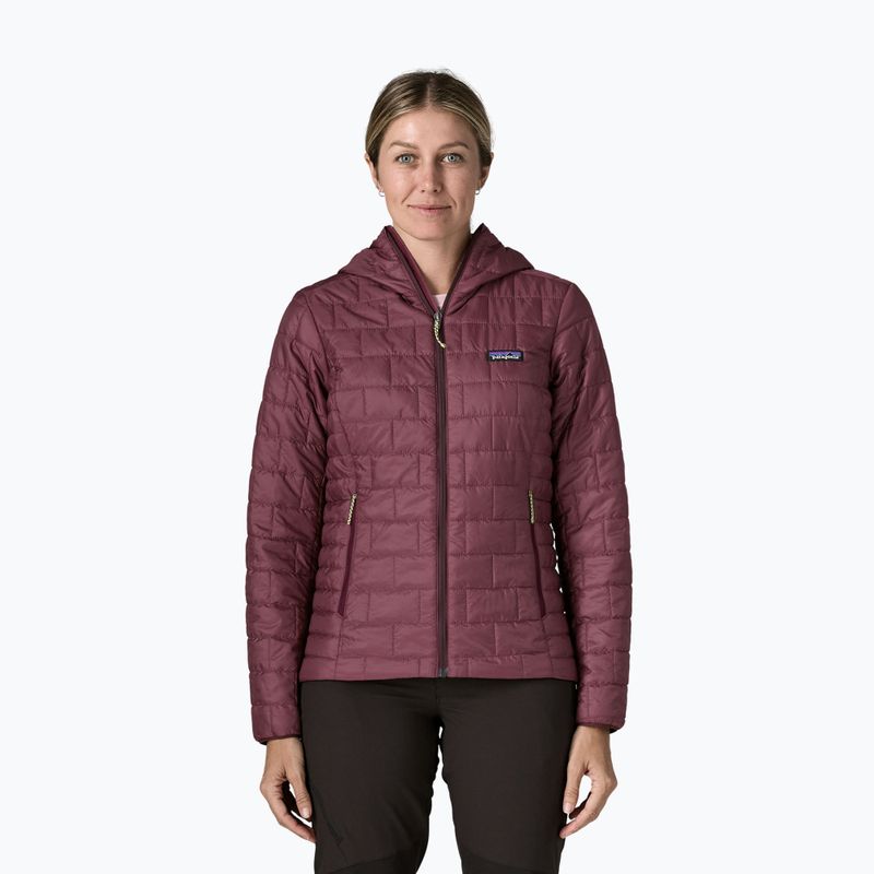 Women's insulated jacket Patagonia Nano Puff Hoody berry fig