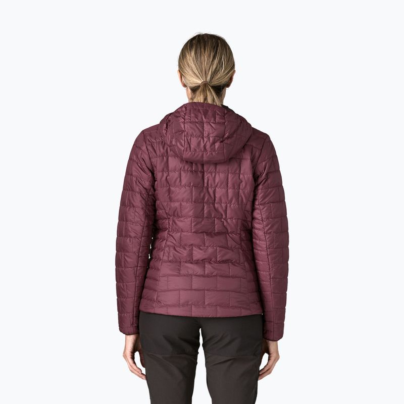 Women's insulated jacket Patagonia Nano Puff Hoody berry fig 2