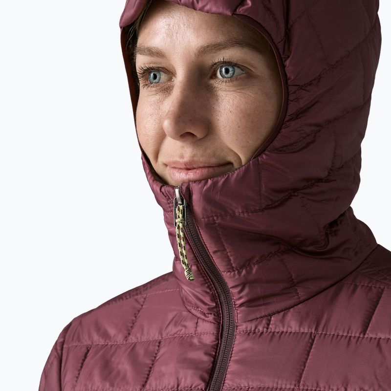 Women's insulated jacket Patagonia Nano Puff Hoody berry fig 4