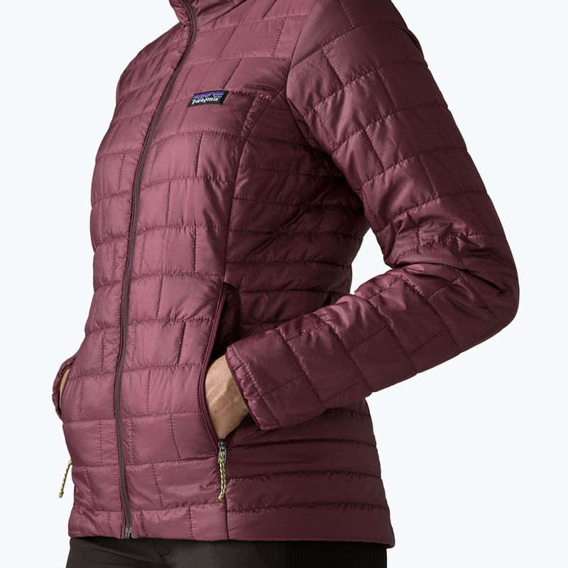 Women's insulated jacket Patagonia Nano Puff Hoody berry fig 5