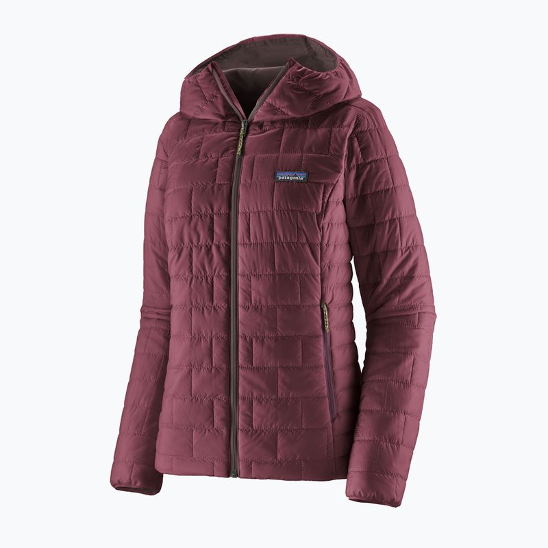 Women's insulated jacket Patagonia Nano Puff Hoody berry fig 9