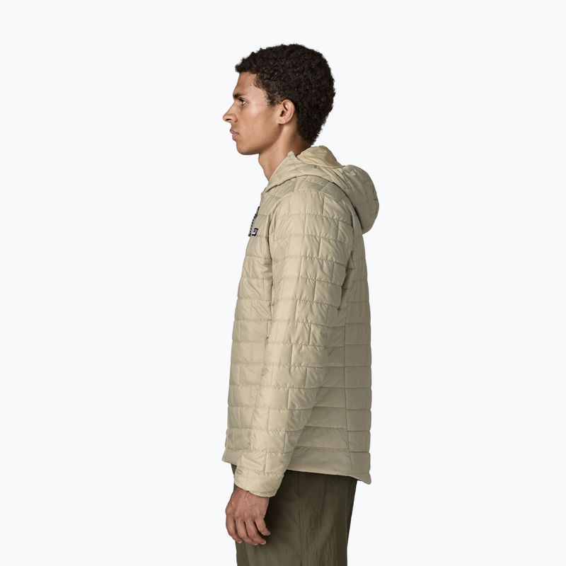 Men's insulated jacket Patagonia Nano Puff Hoody weathered stone 3