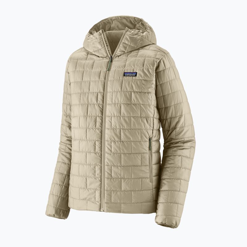 Men's insulated jacket Patagonia Nano Puff Hoody weathered stone 10