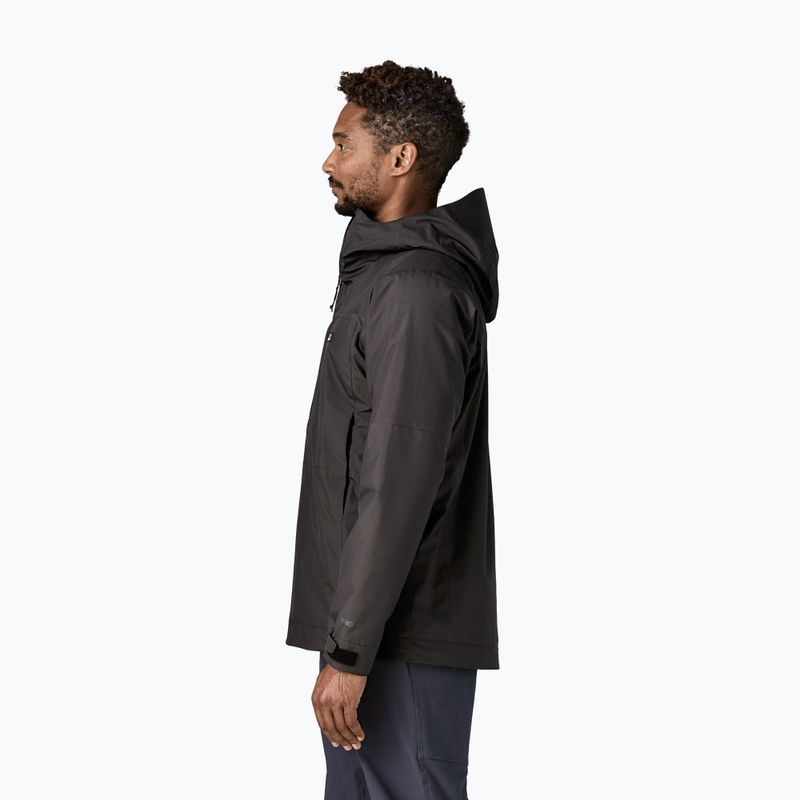 Men's rain jacket Patagonia Insulated Boulder Fork Rain black 3