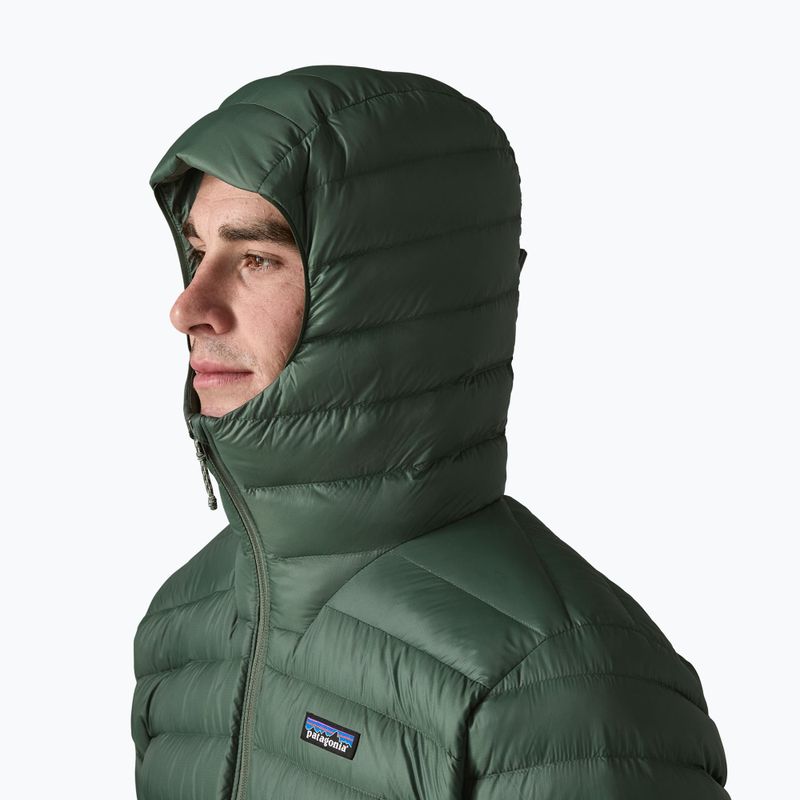 Men's down jacket Patagonia Down Sweater Hoody treeline green 4