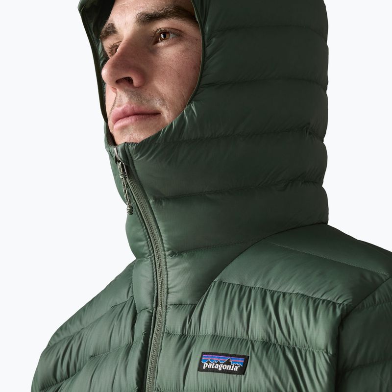 Men's down jacket Patagonia Down Sweater Hoody treeline green 5
