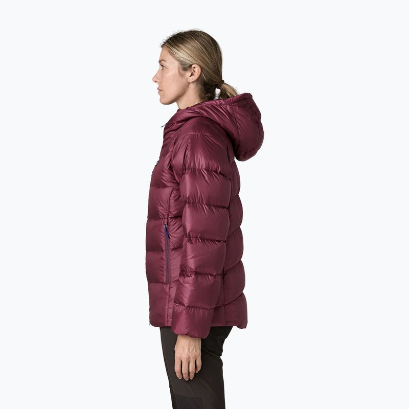 Women's down jacket Patagonia Durable Down Hoody berry fig 3