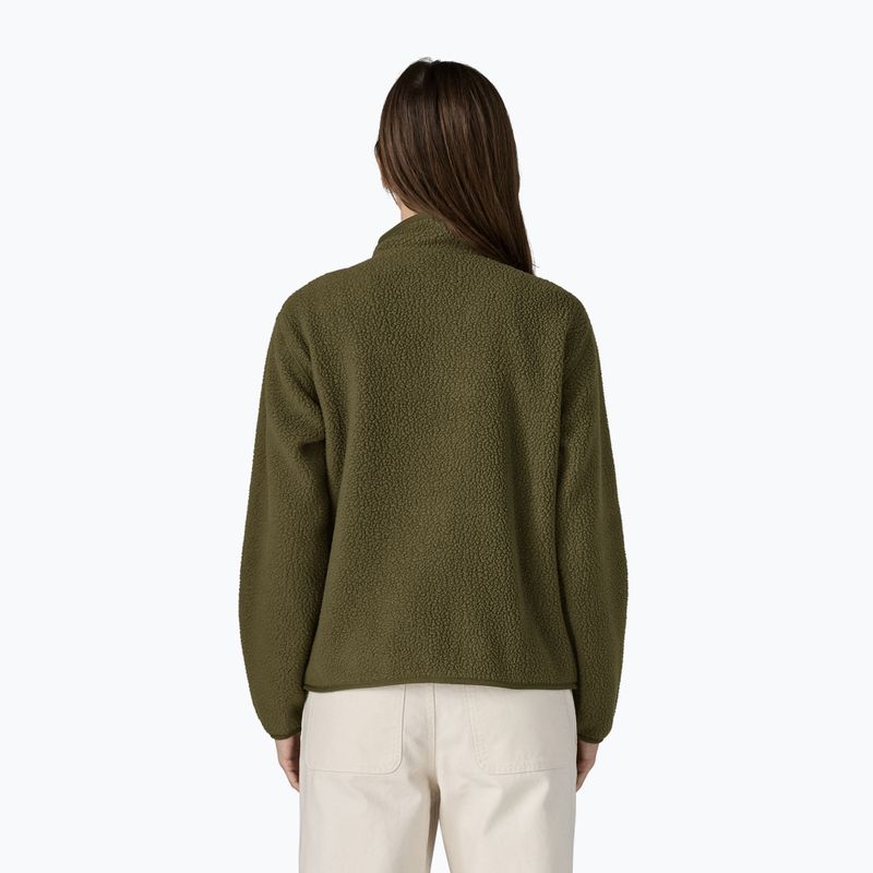 Women's fleece sweatshirt Patagonia Retro Pile basin green 2
