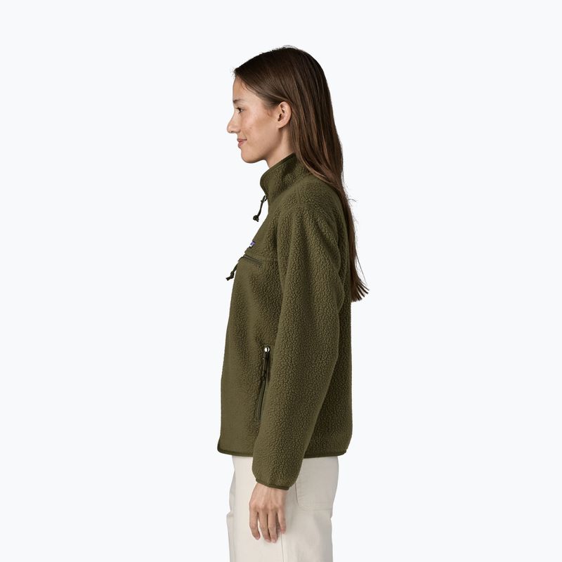 Women's fleece sweatshirt Patagonia Retro Pile basin green 3