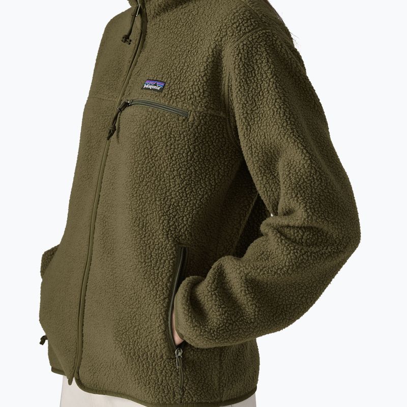 Women's fleece sweatshirt Patagonia Retro Pile basin green 4