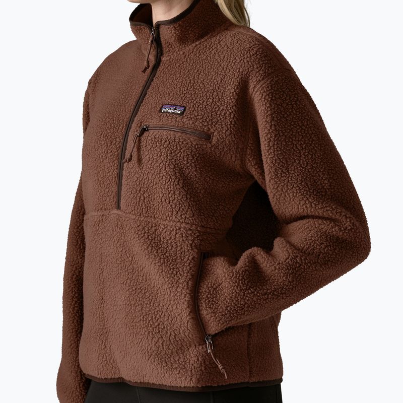 Women's fleece sweatshirt Patagonia Retro Pile Marsupial berm brown 4