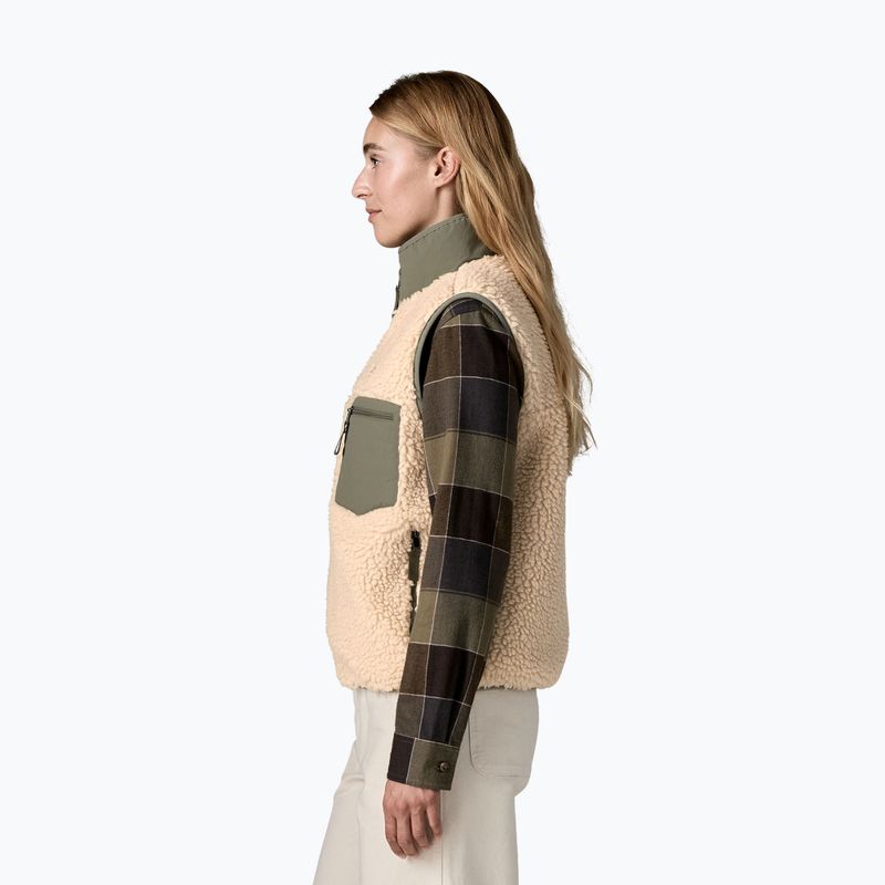 Women's gilet Patagonia Classic Retro-X dark natural w/river rock green 3