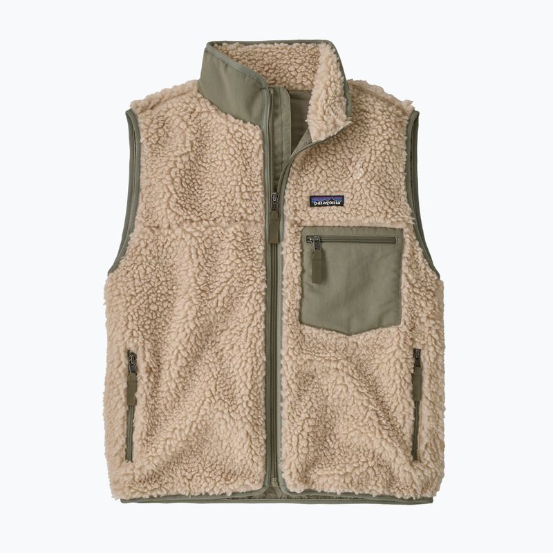 Women's gilet Patagonia Classic Retro-X dark natural w/river rock green 5