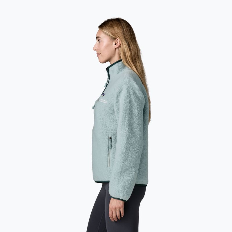 Women's fleece sweatshirt Patagonia Retro Pile Marsupial virtually blue 3