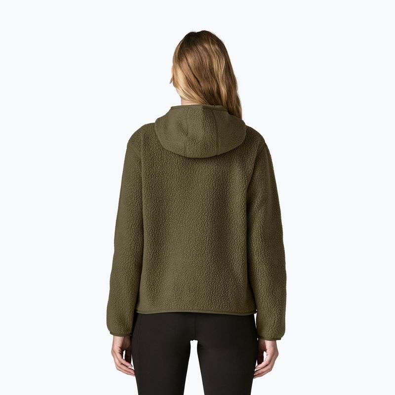 Women's fleece sweatshirt Patagonia Retro Pile Hoody basin green 2