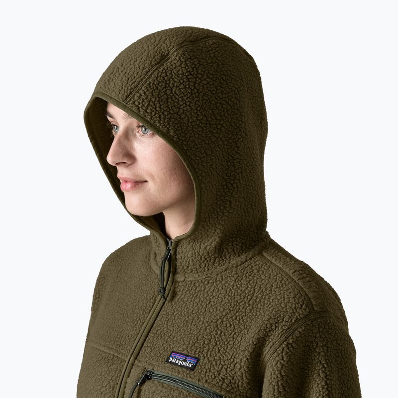 Women's fleece sweatshirt Patagonia Retro Pile Hoody basin green 4
